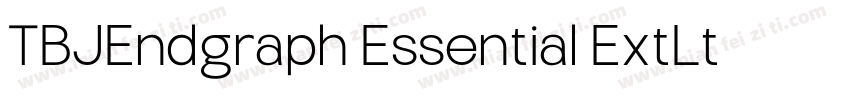 TBJEndgraph Essential ExtLt字体转换